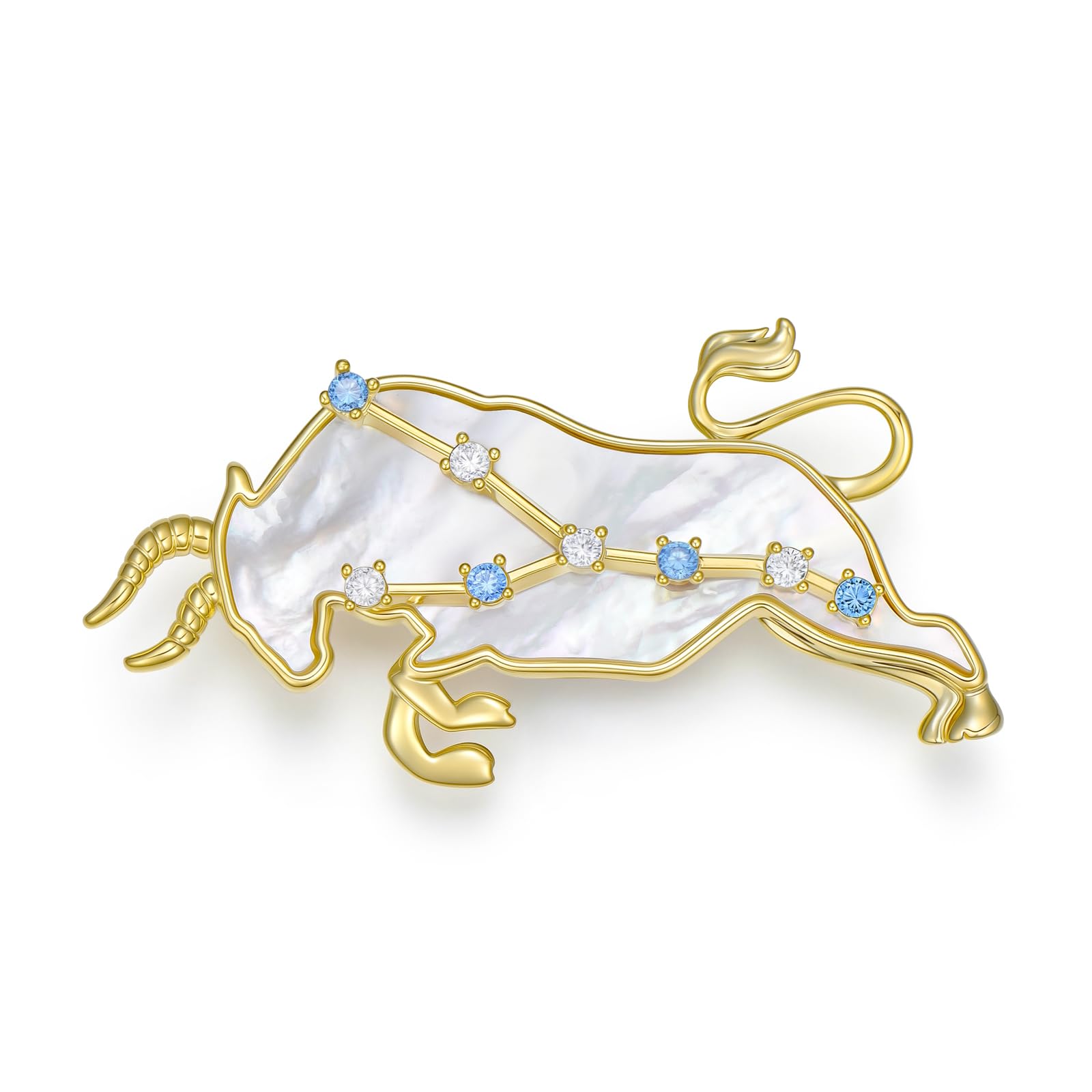Sternzeichen-Brosche, 12 Sternbilder, Broschen, CZ-Horoskop-Anstecknadeln, Schmuck, Geburtstag, für Frauen