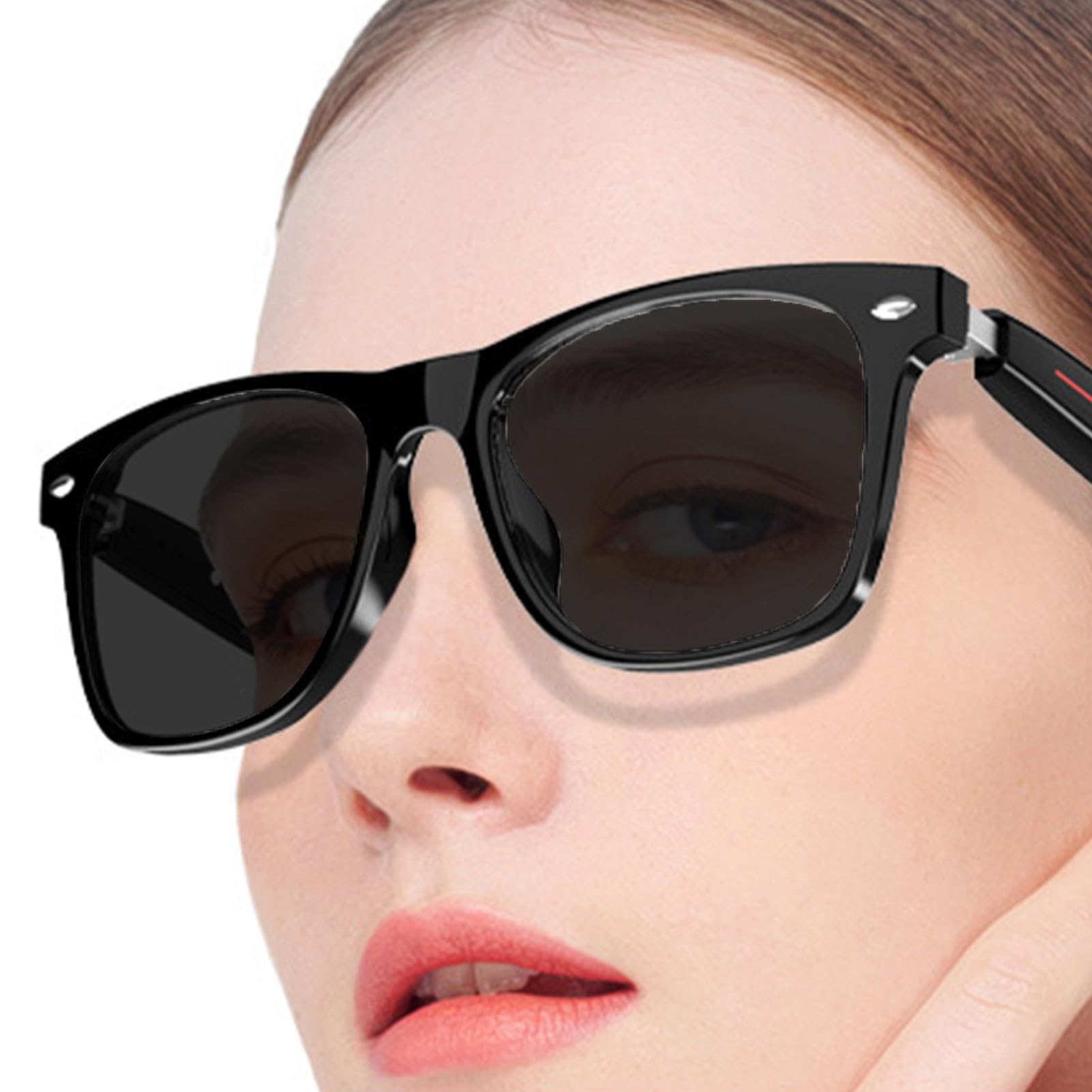 Smart Glasses, Wireless Audio Glasses, Indoor Entertainment Glasses, Glasses with Speakers, Wireless Audio Glasses Smart Glasses Speakers with Long Battery Life for Outdoor Activities
