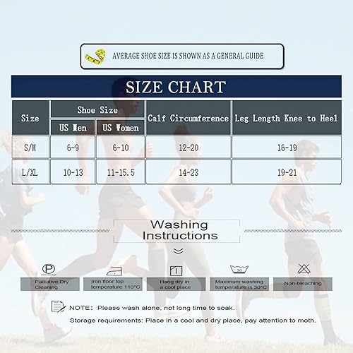 Miniatura 6 de Calcetines de compresión médicos graduados para mujeres y hombres 20-30 mmhg calcetines altos hasta la rodilla