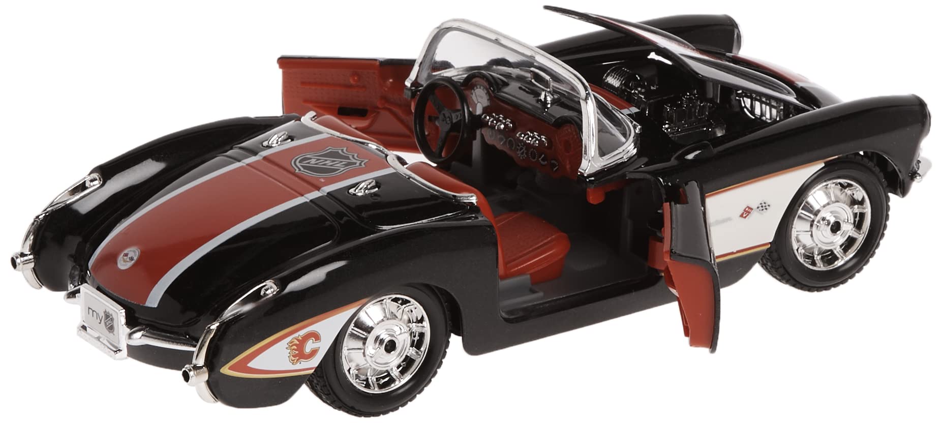 Top Dog TDH08CVCF NHL Calgary Flames 1:24 Scale 57 Chevrolet