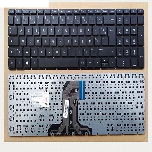 HP 15-AC/-AF/-AY/-BA 15Q/-AJ 250 G4 G5 255 256 15/-AT /-AJ/-BN 17-X HQ-TRE TPN/-W121/-C125 用 US ノートパソコンキーボード(FR Black)