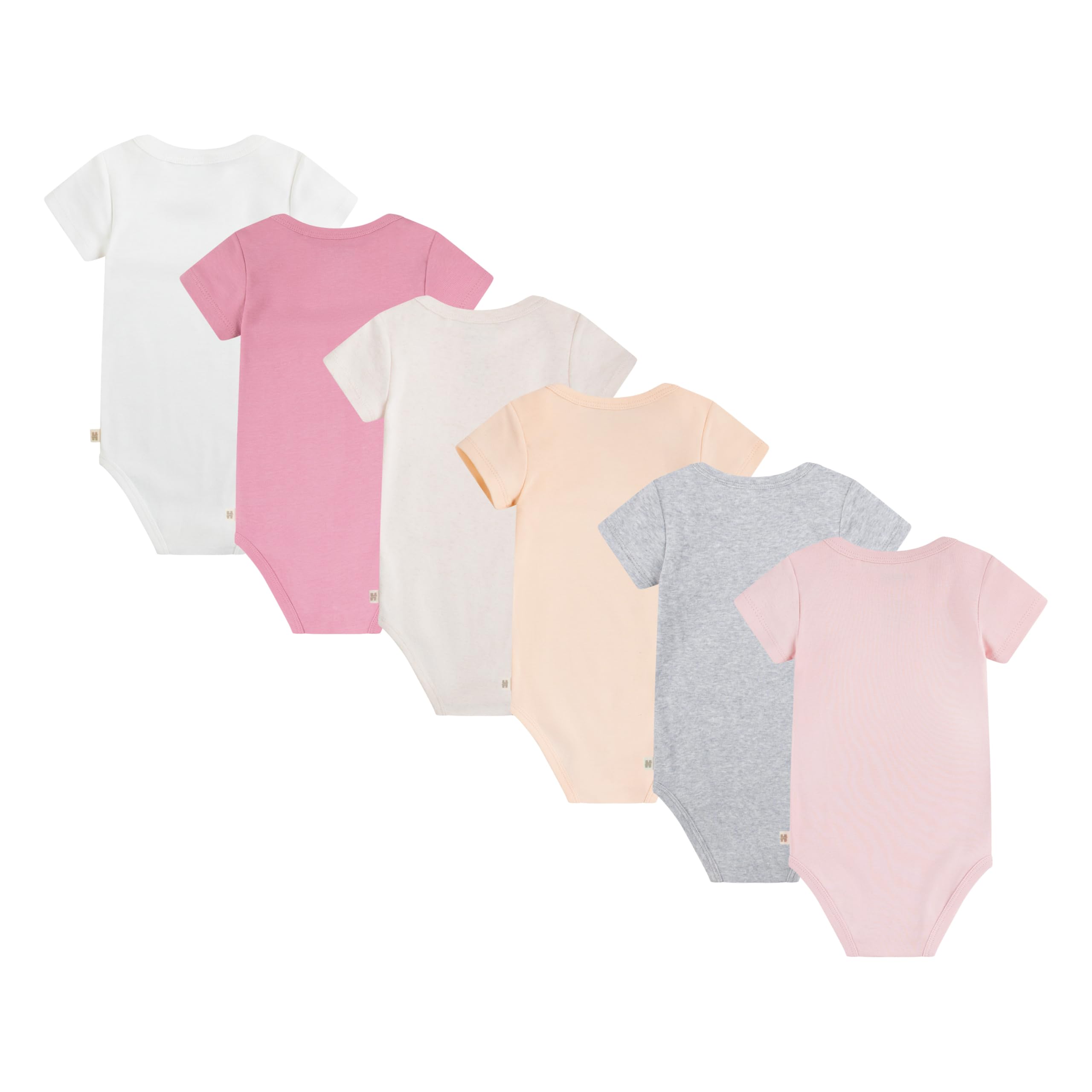 Huggies Little Hugs Zestaw bielizny dla dziewczynek (6 sztuk), biały/różowy/szary/brzoskwiniowy, 9 miesięcy