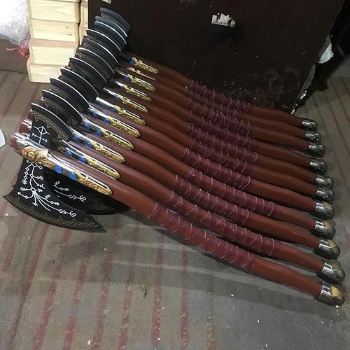 Miniatura 4 de God of War Kratos Axe Leviathan Axe Replica Axe- Handmade Forged Stainless Steel Bearded Axe with Genuine Leather Sheath Viking Axe Hatchet and