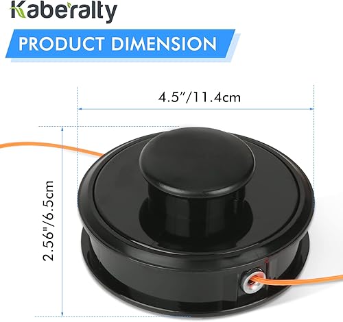 Miniatura 4 de 21560070 SRM Echomatic Trimmer Bump Head Compatible con Echo 21560050 200095200 10106292 SRM-225 SRM-210 SRM-235 Recortadoras de eje recto, cabeza