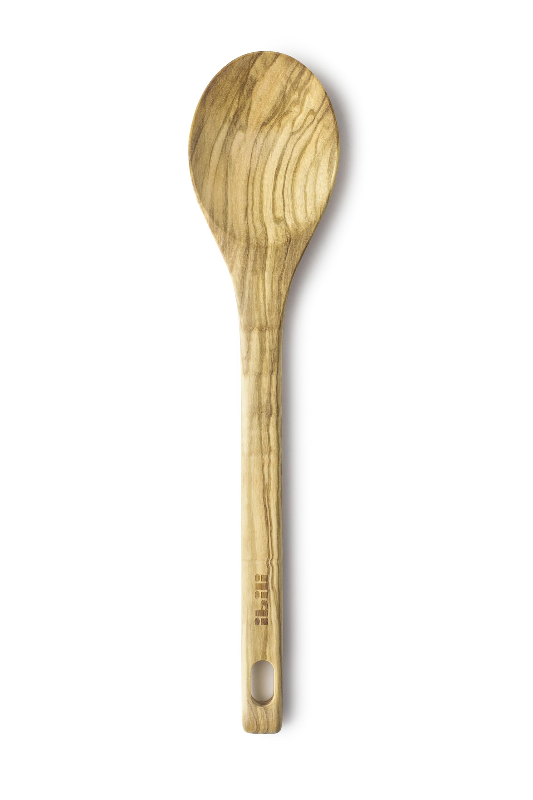 Cucharón De Madera De Olivo Artesanal | 30 X 30 X 2 Cm | Perfecto Para Servir Sopas Y Guisos