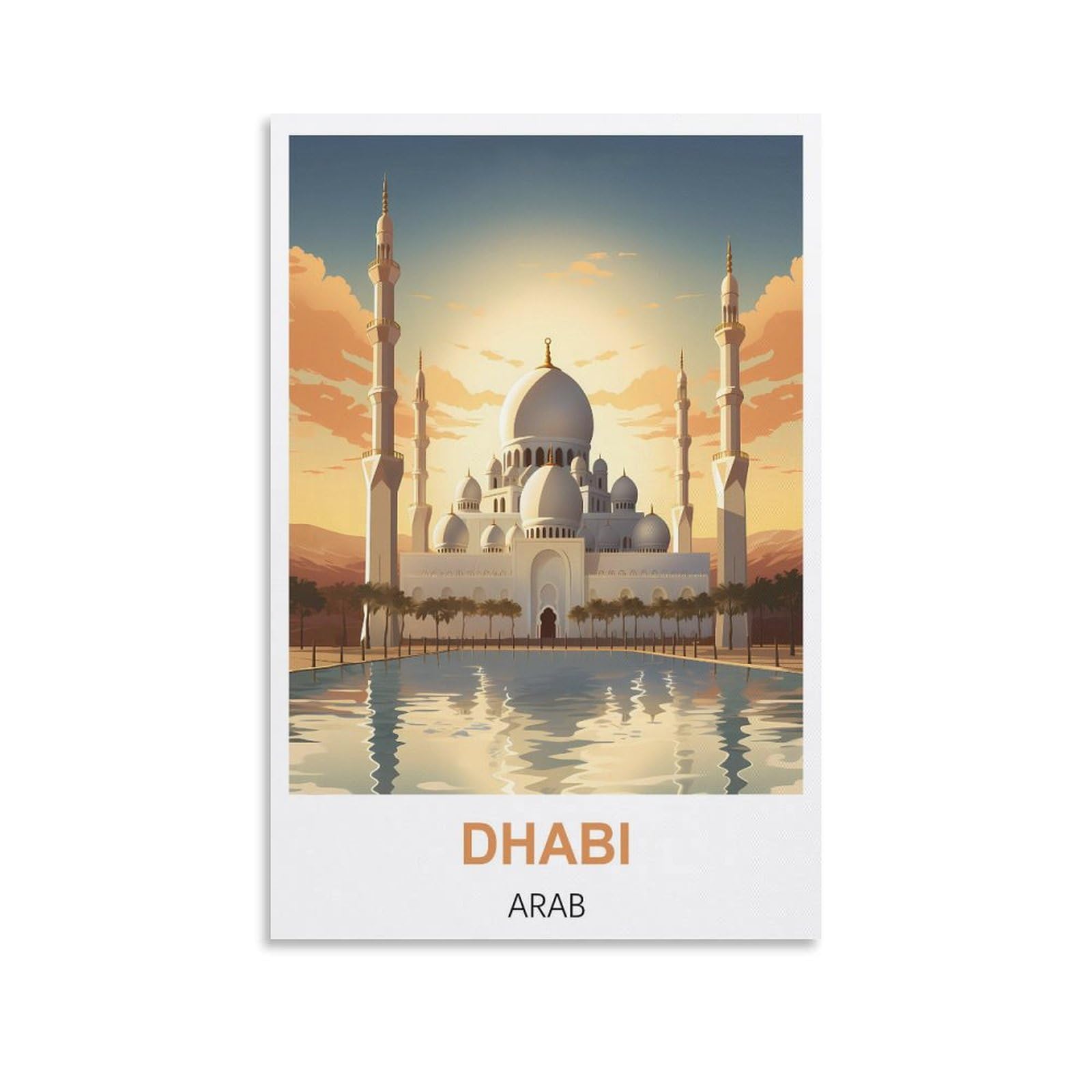 Metal Tin Sign Plaque Poster,Dhabi Arabs,Vintage Plaques Poster Plaque Decor Retro Posters Gallery Wall Art Print 30x30cm