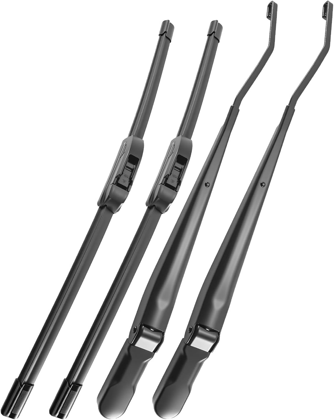 2PCS 42647 42648 Windshield Wiper Arm Replacement Kit & Wiper Blades Compatible With Ford Excursion 2000 2001 2002 2003 2004 2005 Right Left Side Replaces 42647 42648