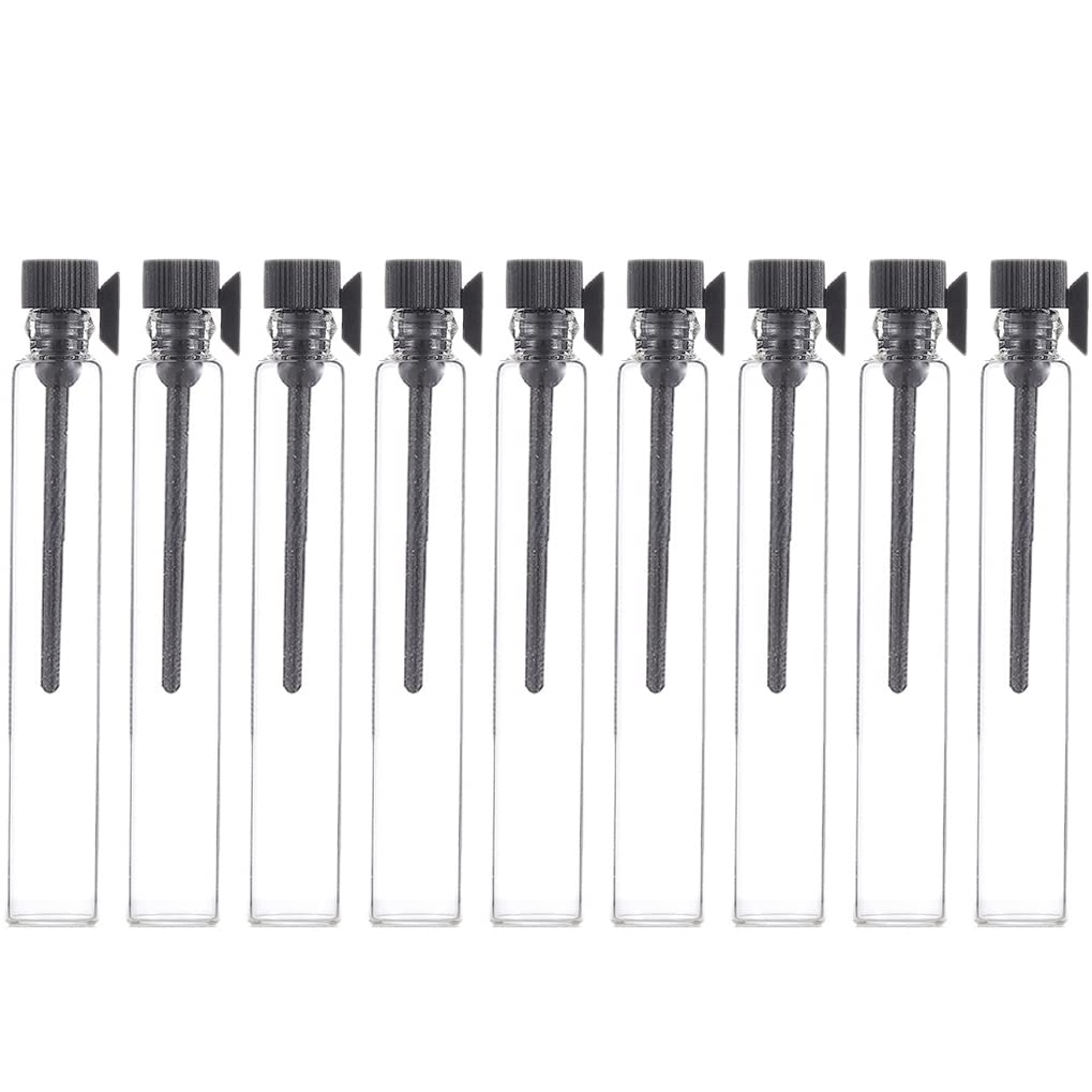 Amazon.com: LXLK 100 Pcs 3ml Empty Glass Perfume Sample Bottles Mini ...