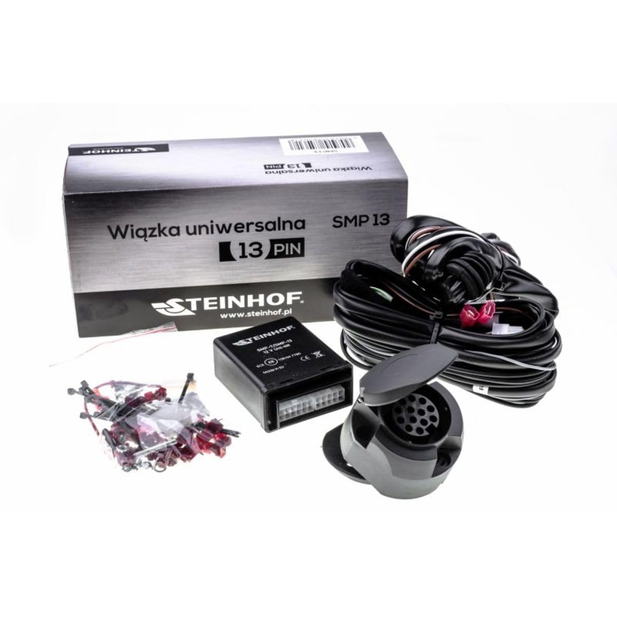STEINHOF SMP-13 Kit elettrico per gancio traino cablaggio Compatibilità con VW Golf IV Hatchback 1J1 Golf VII Hatchback 5G1, BQ1, BE1, BE2 GOLF VI 5K1 Golf V Hatchback 1K1 TIGUAN 5N TOURAN 1T1, 1T2