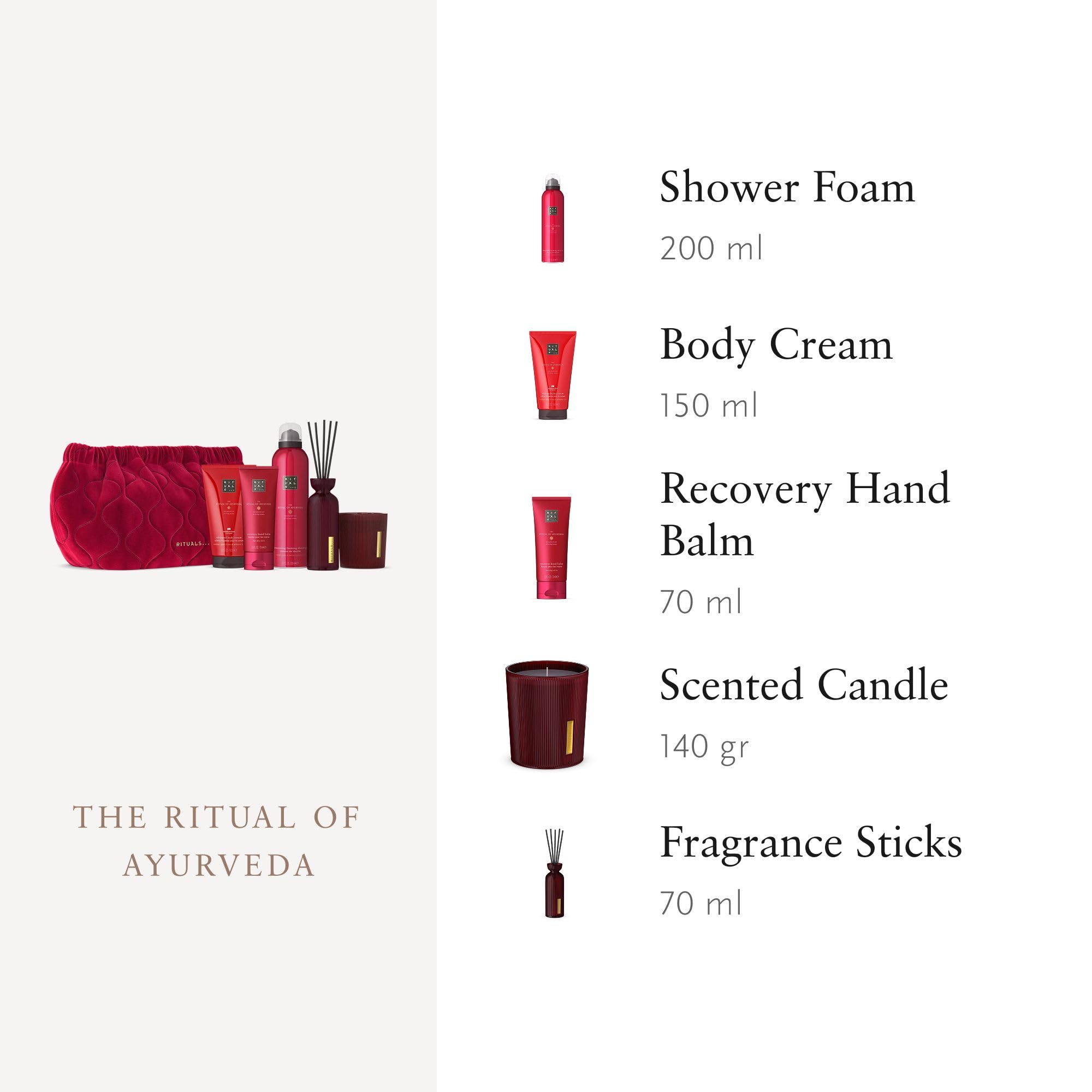 RITUALS Pudełko prezentowe The Ritual of Ayurveda, Large - zestaw do kąpieli z produktami do pielęgnacji skóry z indyjską solą i olejkiem migdałowym