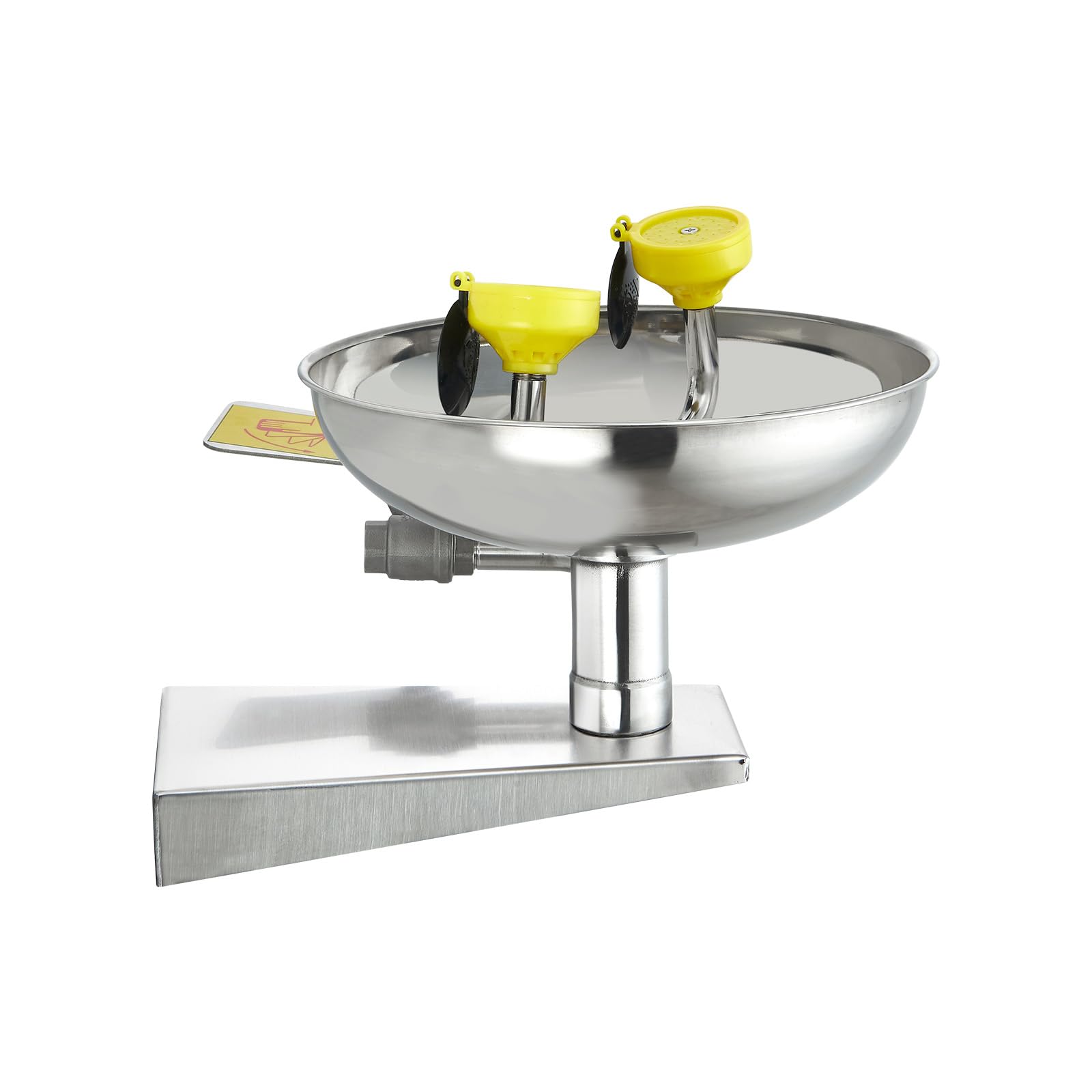 VEVOR Augenspülstation 27 cm, wandmontierte Augendusche aus Edelstahl, Notfallwaschbecken 410x330x240 mm, Augenreinigungsgerät, ideal für Labore, Fabriken, Schulen, Baustellen