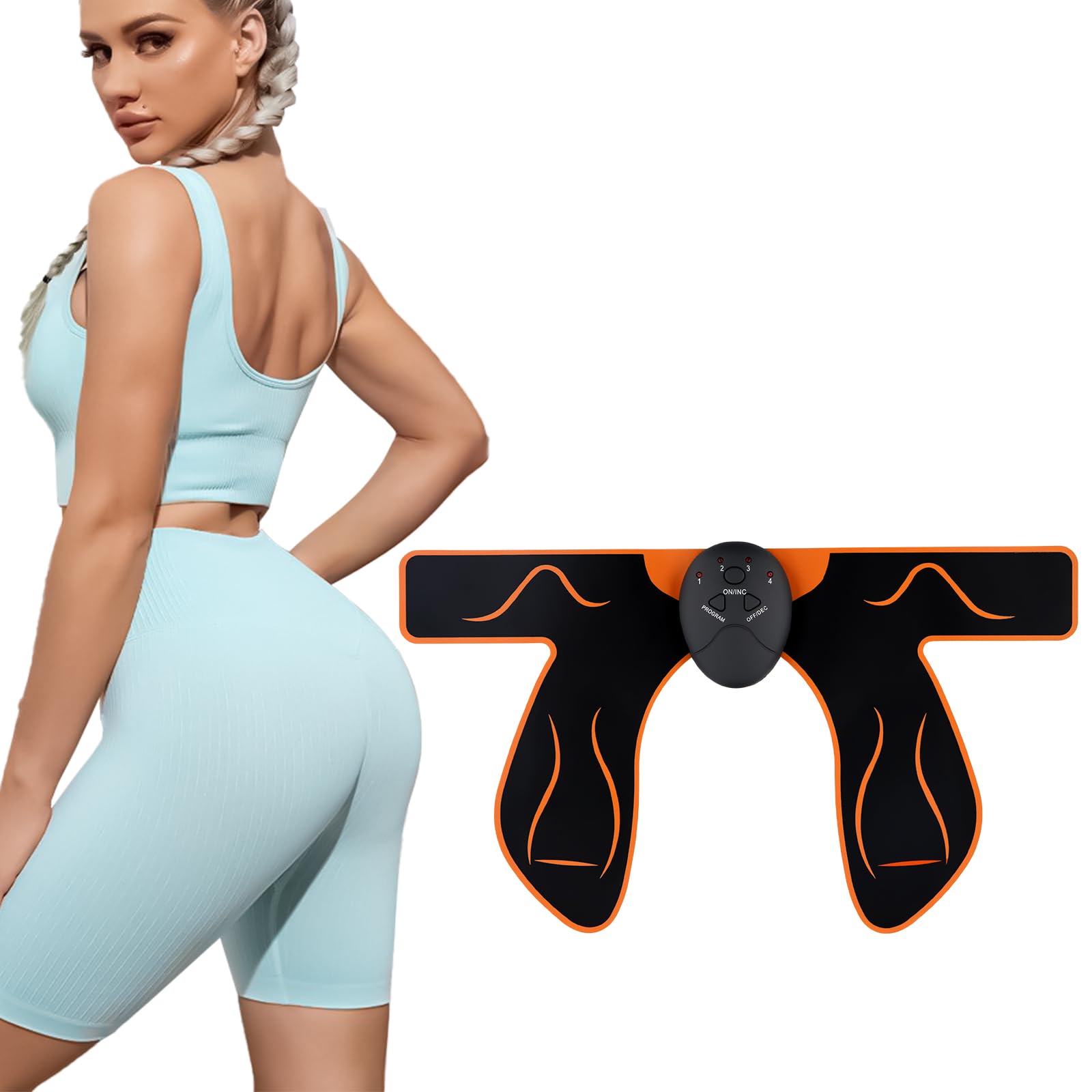 Colexy Po Trainer, EMS Trainingsgerät zur Gezielten Stimulation der Po Muskulatur, 6 Modi und 10 Intensitätsstufen, für Gesäß, Beintraining