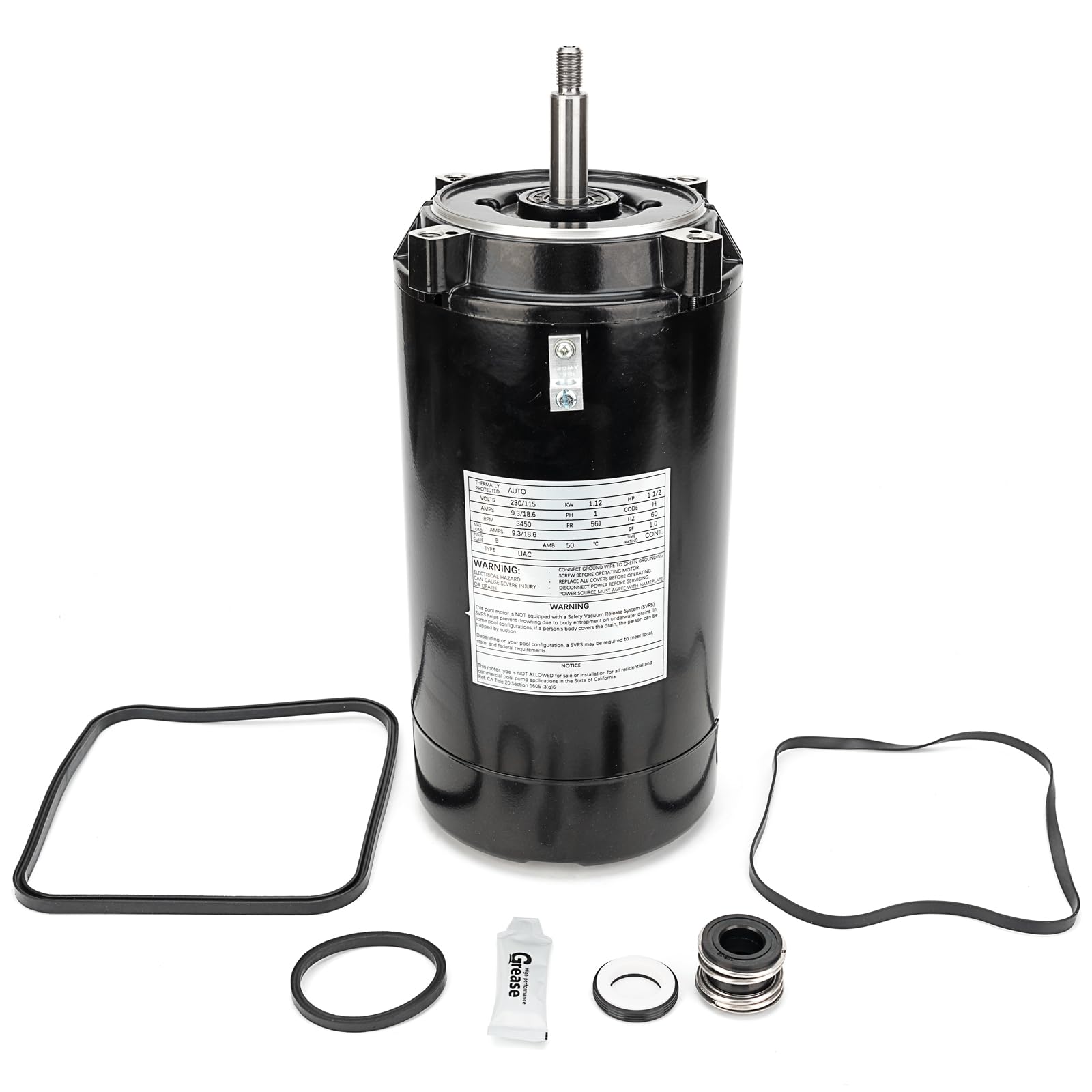 Xiaoyudou UST1152 CFace 11/2 HP Pool Pump Motor and Seal Replacement