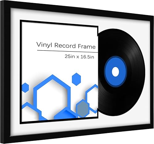 Miniatura 2 de Marco de disco de vinilo para marco hecho para exhibir discos de vinilo, decoración del hogar, exhibición de discos de vinilo LP 025