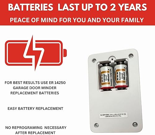 Miniatura 5 de Garage Door Minder Versión II. Sin Wi-Fi. en monitor y sistema de alerta doméstico. 100% inalámbrico. Se instala en dos minutos