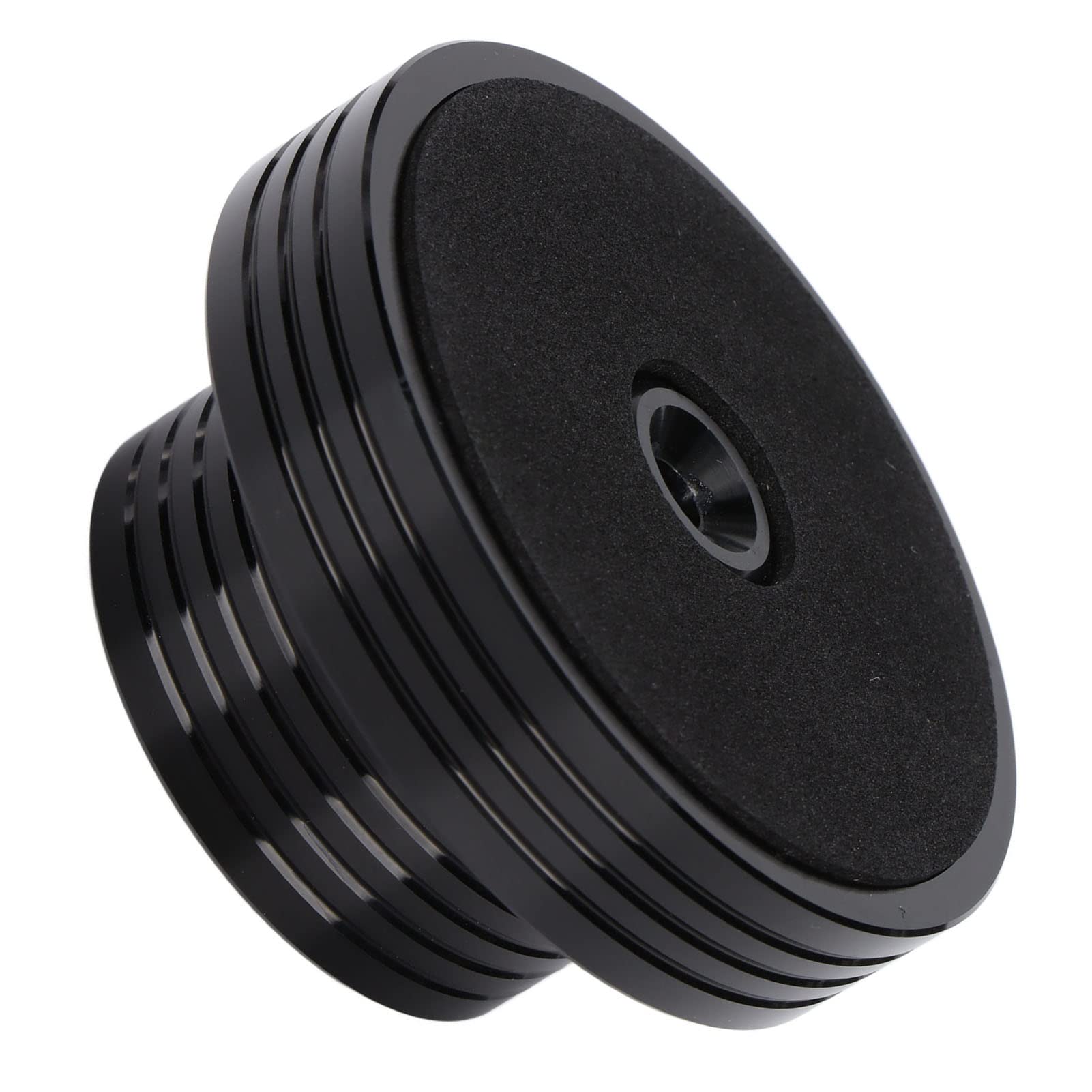 XINL Stabilizzatore del Peso del Disco, Morsetto per Dischi in Vinile, Pad Inferiore Morbido stabilizzato, riduzione del Rumore della velocità per Giradischi LP(Nero)
