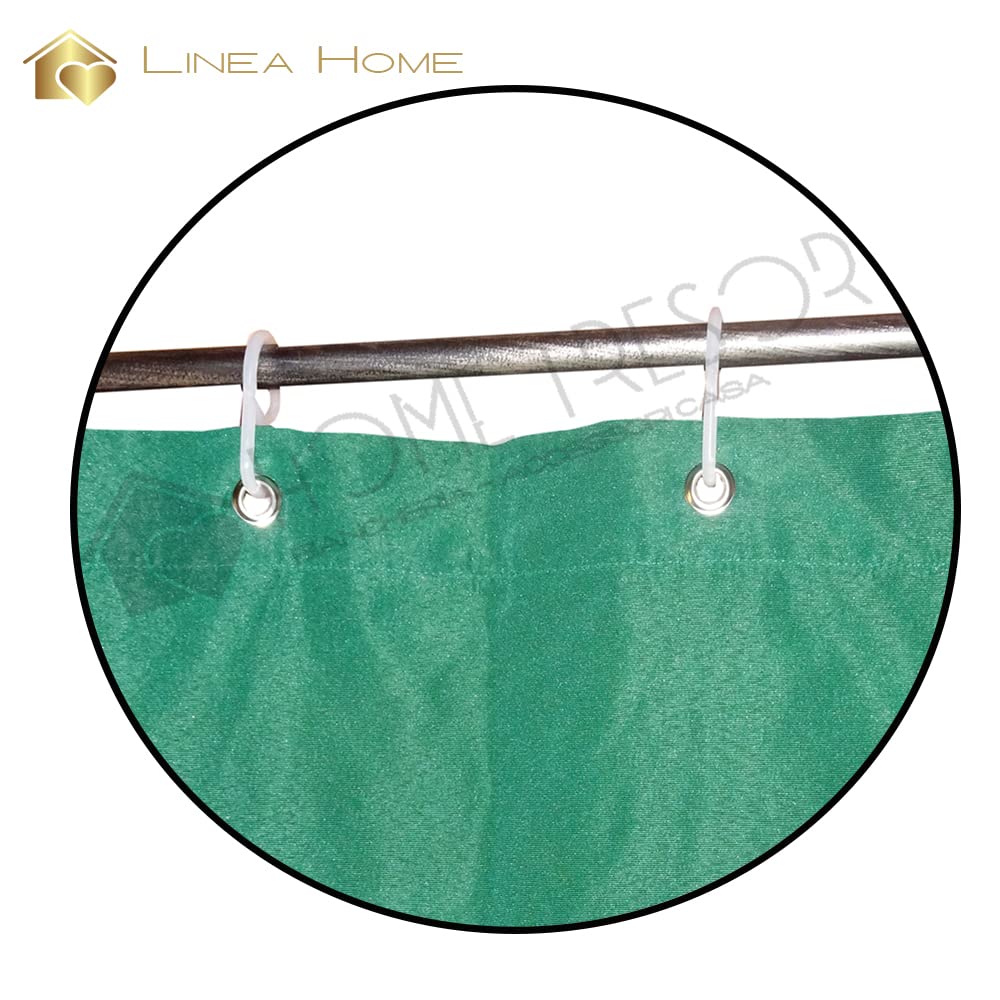 Home Tresor Tenda da Sole per Balconi in Tessuto Resistente per Esterno con Anelli e Ganci, Tenda Parasole a Cascata da Finestra e Veranda, Tinta Unita (140x250 cm, Verde)