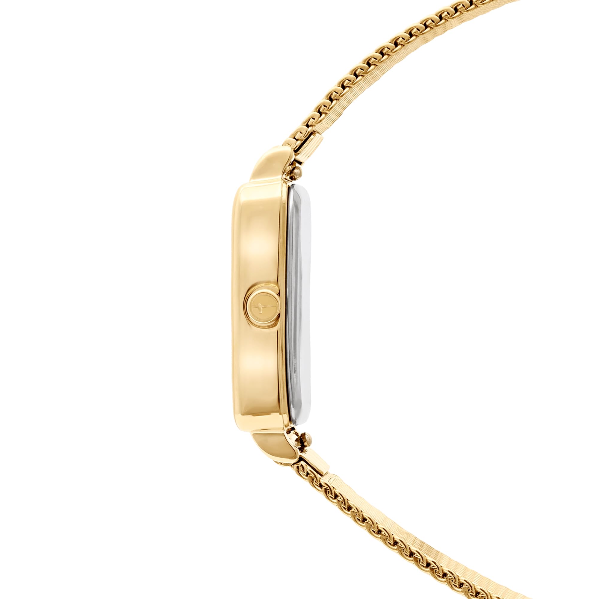 Tamaris Damenuhr - Elegante Damen Armbanduhr mit schmalem, selbstkürzbaren Meshband aus Edelstahl, 3ATM Wasserdicht