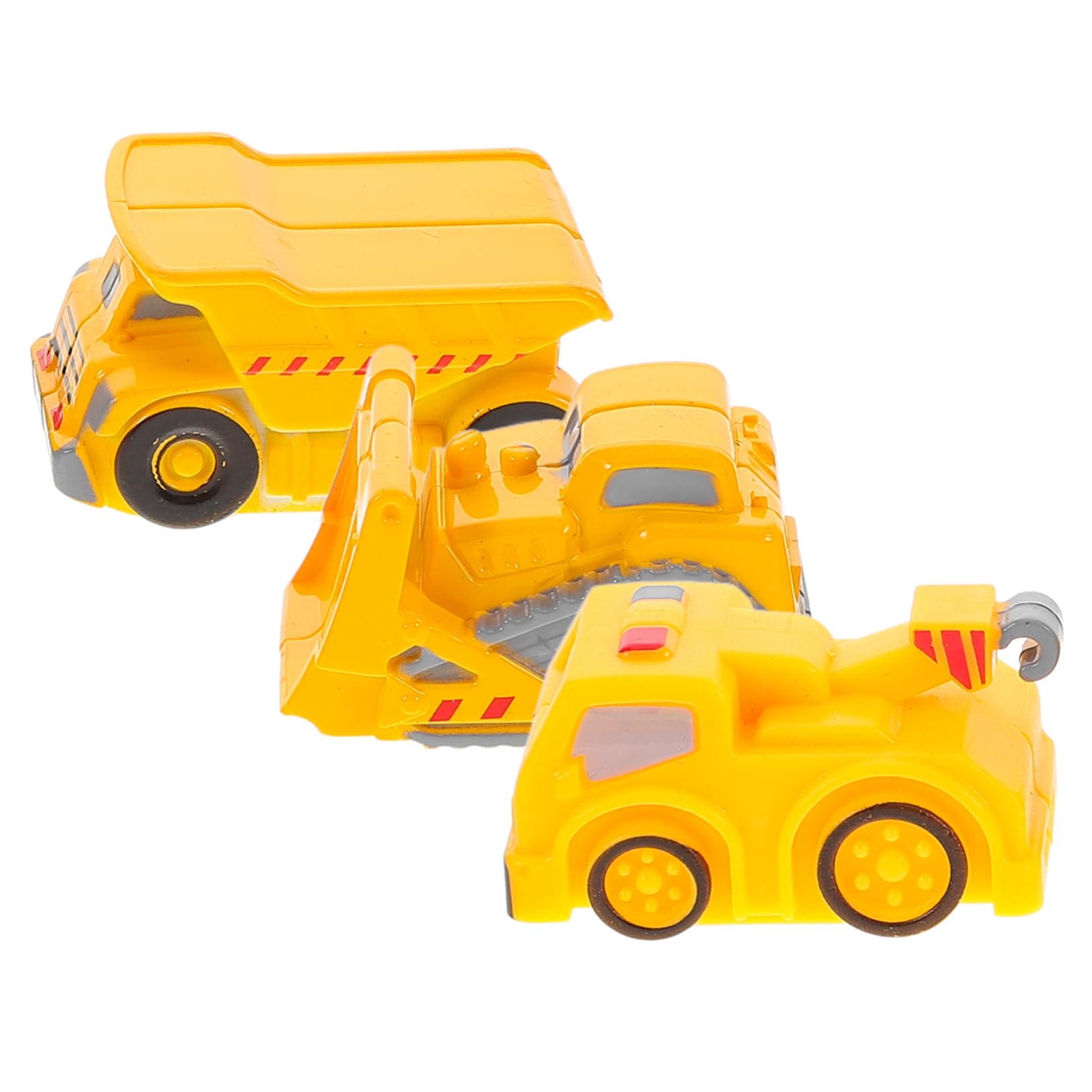 KOMBIUDA Juego De 3 Piezas Coche De Juguete Juguetes Aire Libre para Niños Pequeños Juguetes Pequeños Camion De Basura Camión De Basura De Juguete Camiones De Playa El Plastico
