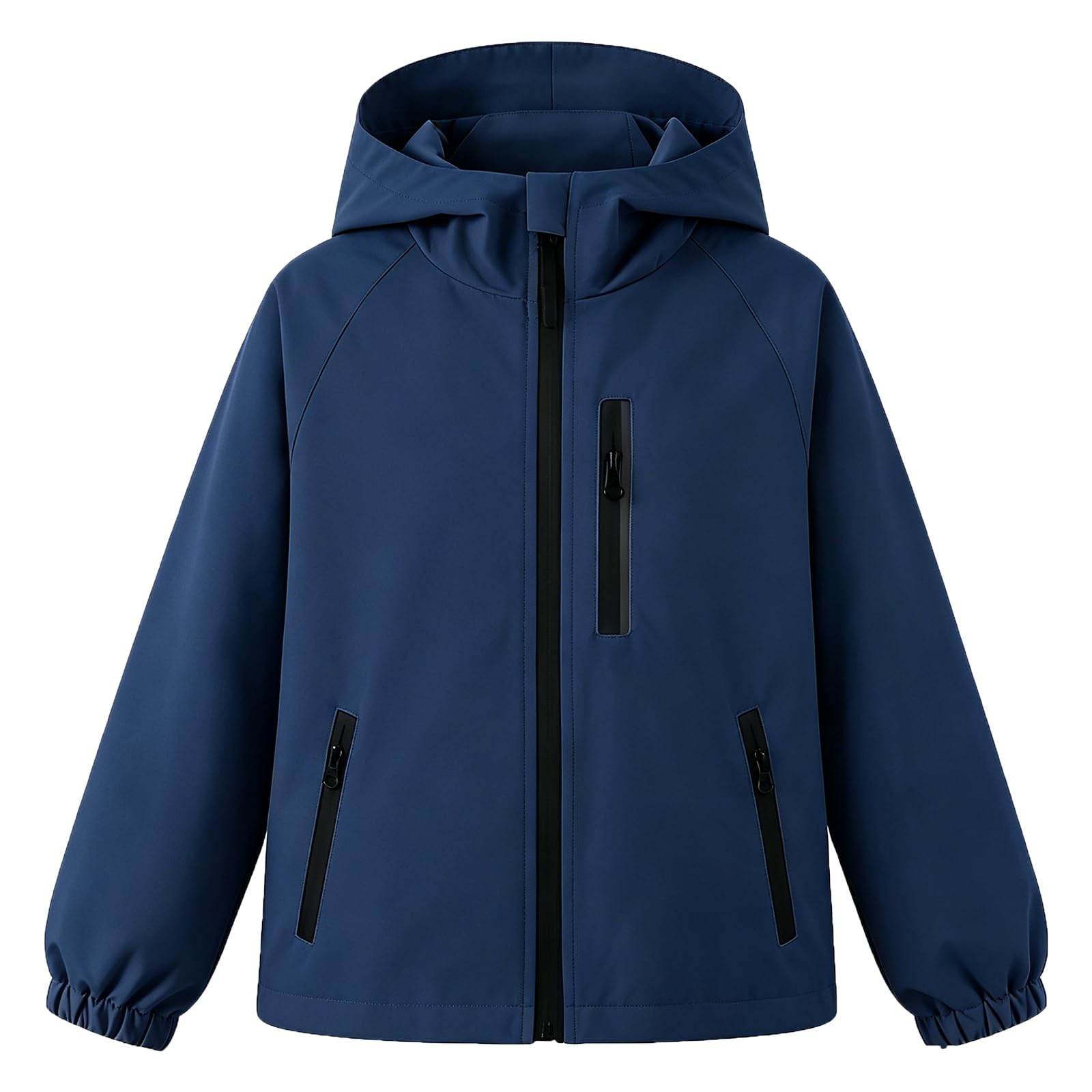 Veste Imperméable à Capuche Léger pour Garçon Filles 5-13 ans