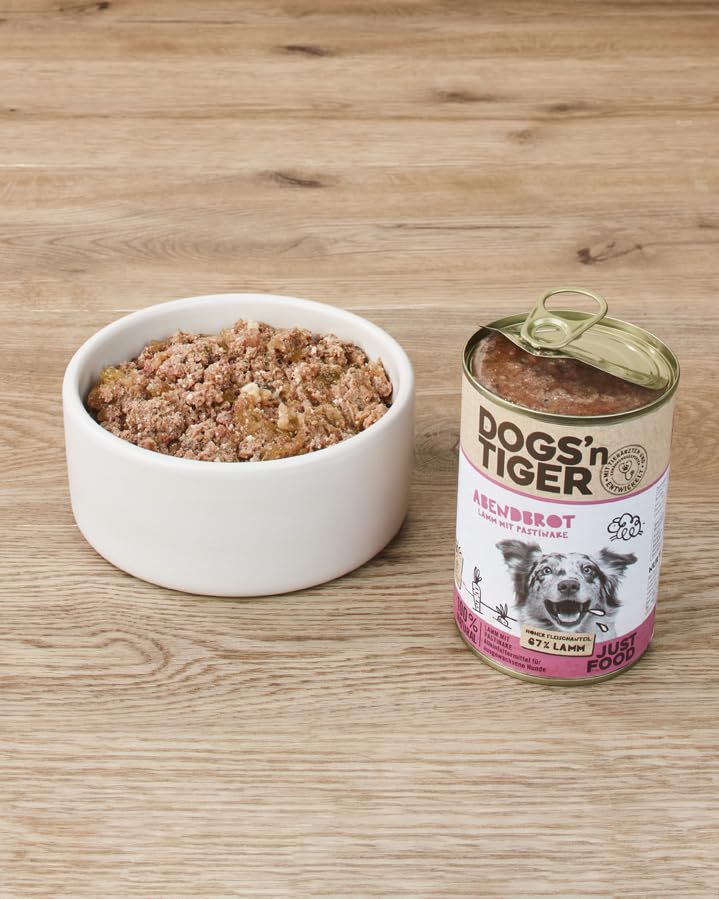 Dogs'n Tiger Junior, Welpen Premium Hundefutter, Nassfutter, Fein Gemacht, Huhn & Süßkartoffel