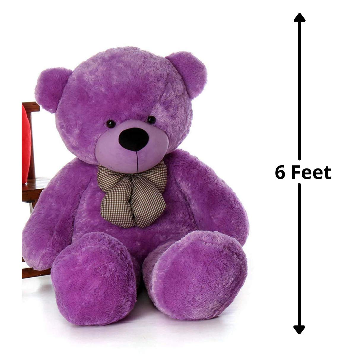 HUG 'n' FEEL SOFT TOYS 6 Feet Purple Giant Teddy Bear Soft, Plush,Cuddly Stuffed Animal for Kids, Birthdays, Anniversaries, Valentine's Day,Special Occasions Large Huggable 1