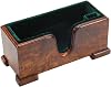 Violin and Bow Holder ( Stand), Wooden Violin Holder Floor Display for Violin, Velvet Protection, Stable and Classy Aesthetic (Burl Wood + Blue Velvet)