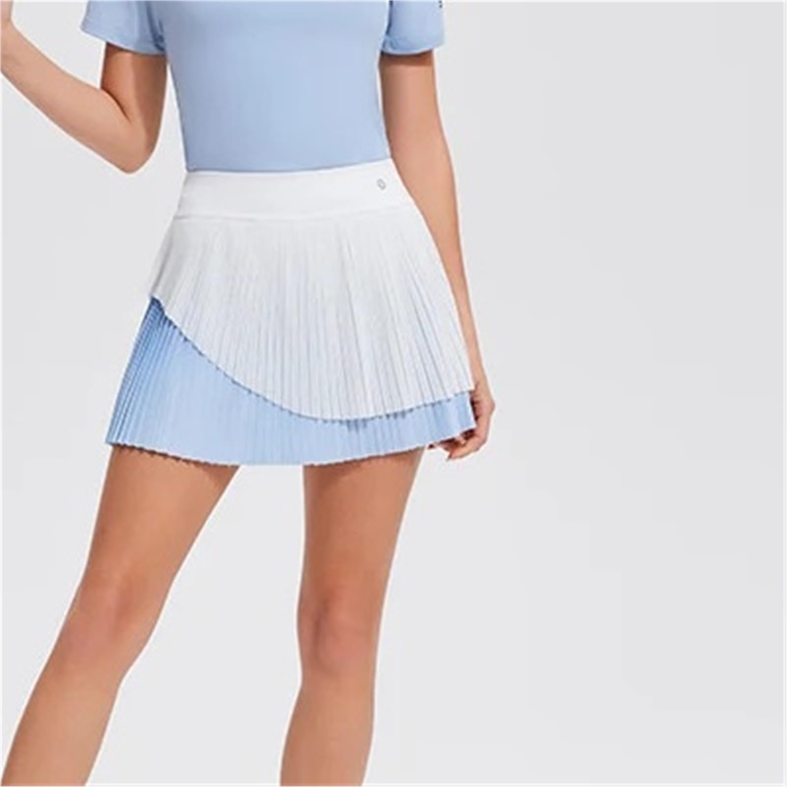 Jupe de tennis plissée pour femme, style décontracté, athlétique, jupe de golf taille haute avec poches pour l'entraînement, le sport décontracté