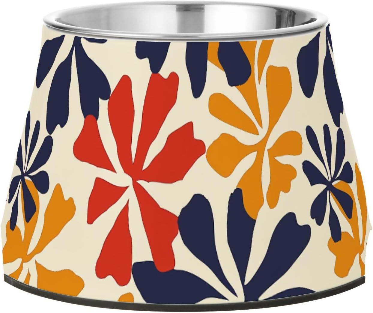 Style Marigold Dark Color Bowls for Pets Elevated Stainless Steel Pets Basic Bowls for Loving Pet Whisker Fatigue