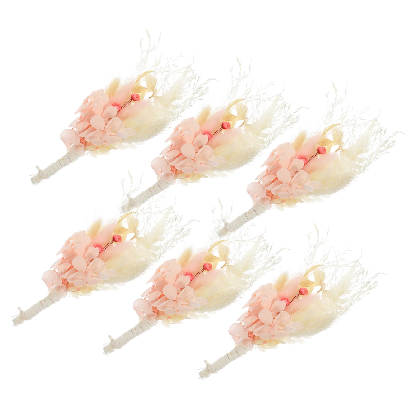 PRETYZOOM 3 Pièces 6 Fleur préservée Bouquets de Mariage Fleurs pour Vase Wedding Decorations Home Decor décoration Fleurs séchées Bricolage Fleurs éternelles Fleurs séchées Naturelles Rose
