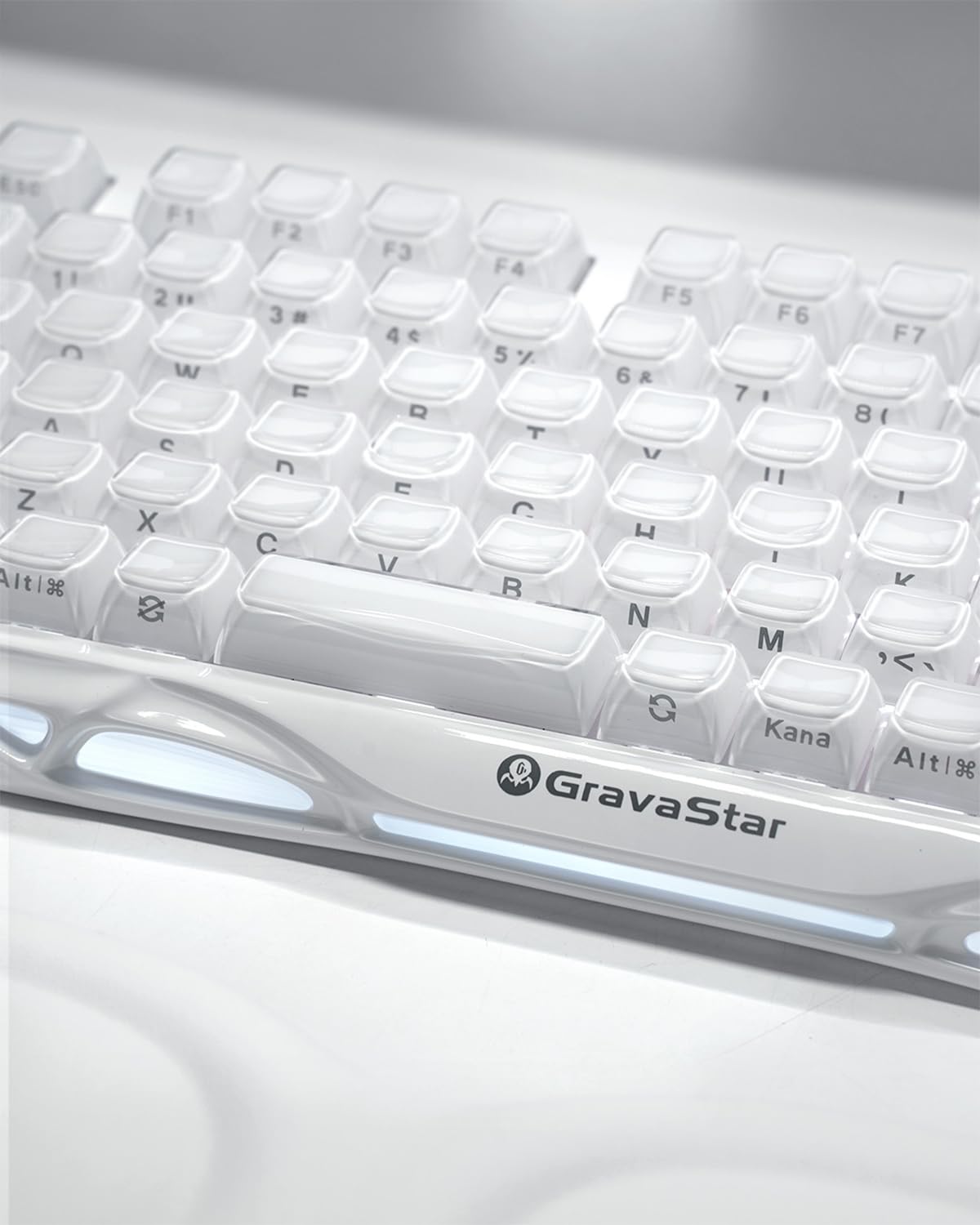 Amazon | GravaStar Mercury K1 かわいいホワイト ゲーミング