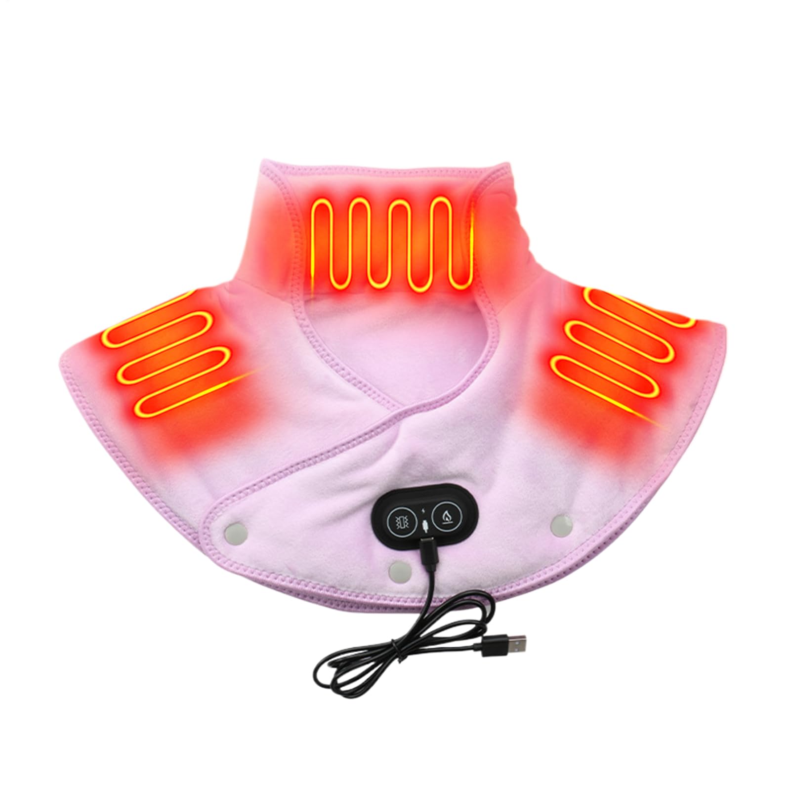 Cojín calefactor para cuello y hombros, almohadilla térmica para cuello y | Chal eléctrico calentado, señoras hombres,
