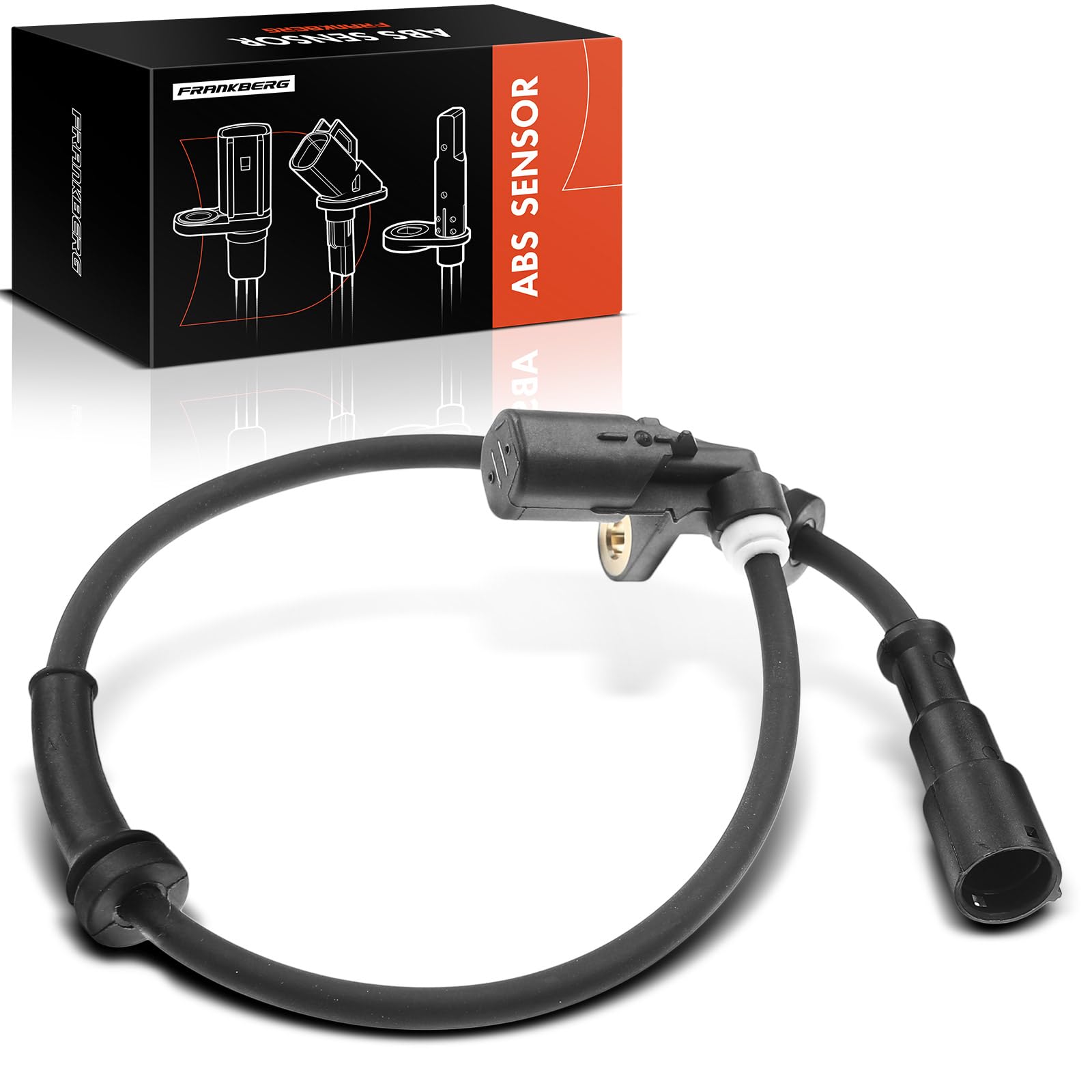 Frankberg Capteur ABS de vitesse de roue arrière droite 7700425825 | Compatible avec: Twingo I C06