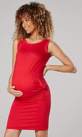 Robe Maternité Allaitement Manches Courtes Col V Double Couche – Happy Mama 598p