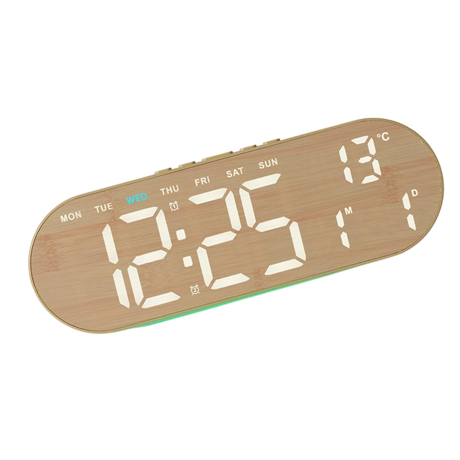 Mekalero A Led Digital Larm Clock With 2 Brightness Dimmer Larm Sound Electric Desk Clock For Bedroom Living Room Bedside Digital