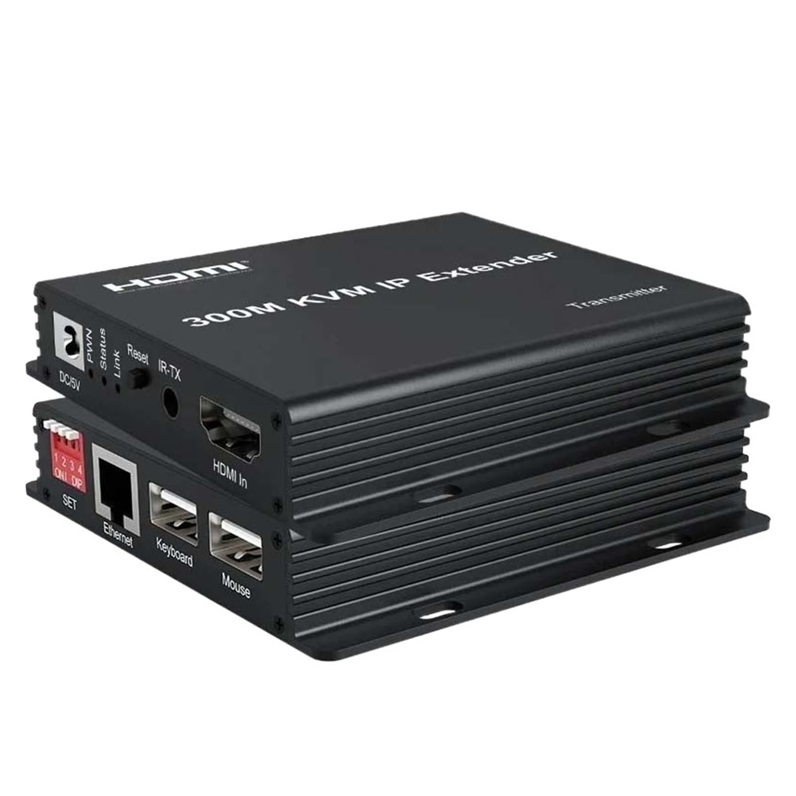 Y0S3QZ1 150M HDMI KVM Extender Over IP Rj45 Cat5e/6 1080P HDMI USB Ethernet Extender Support Network Switch for USB Mouse Keyboard(150m Whit KVM,AU Plug)-image-40