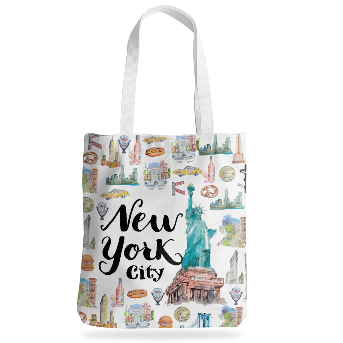 Jeilink New York Souvenirs and Gifts Beach Weekender Tote Travel Reusable Grocery Bags Girls Trip