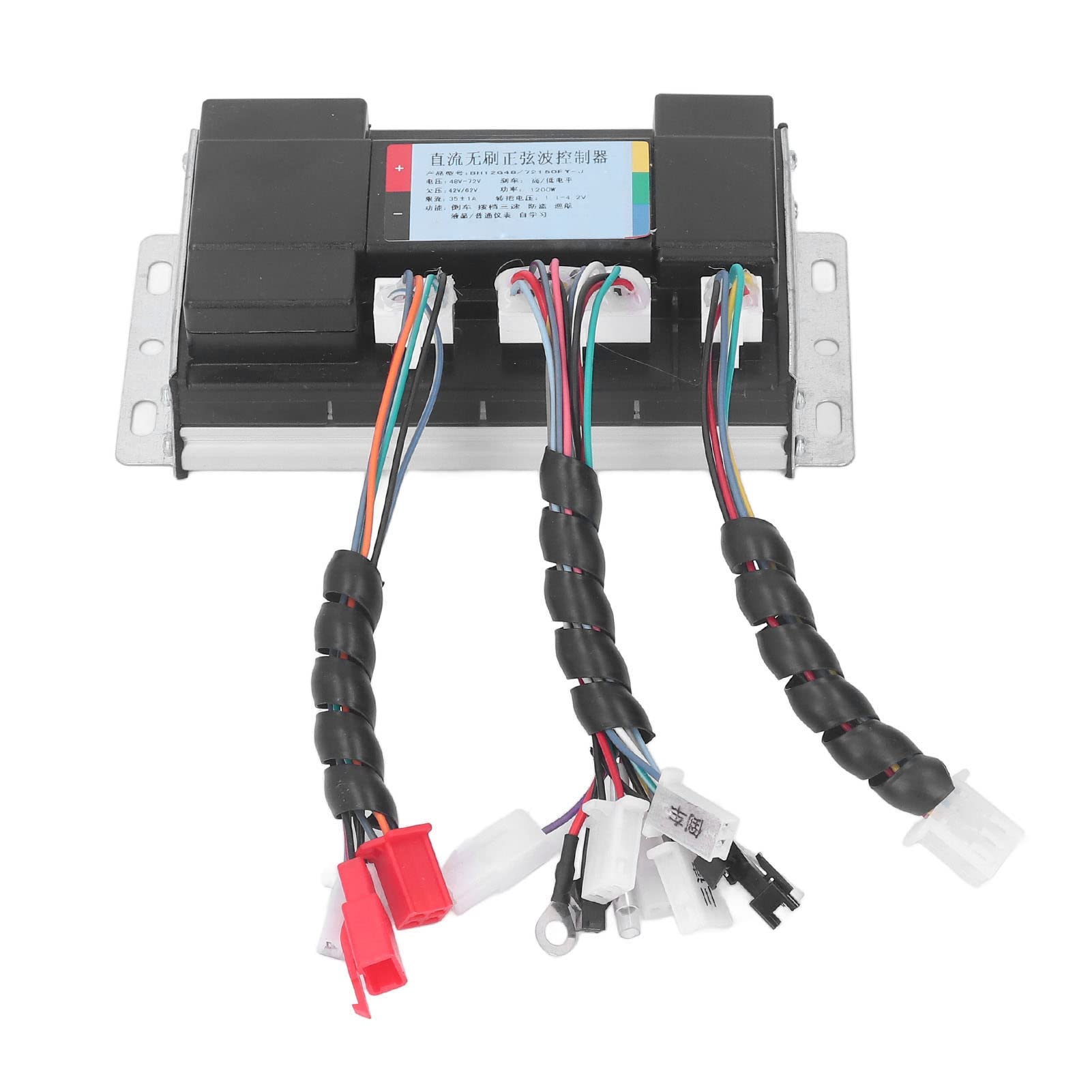 Regolatore senza spazzole, 1200W 48V a 72V sinusoidale regolatore di velocità circuito interno protezione motore senza spazzole per bicicletta elettrica sedia a rotelle