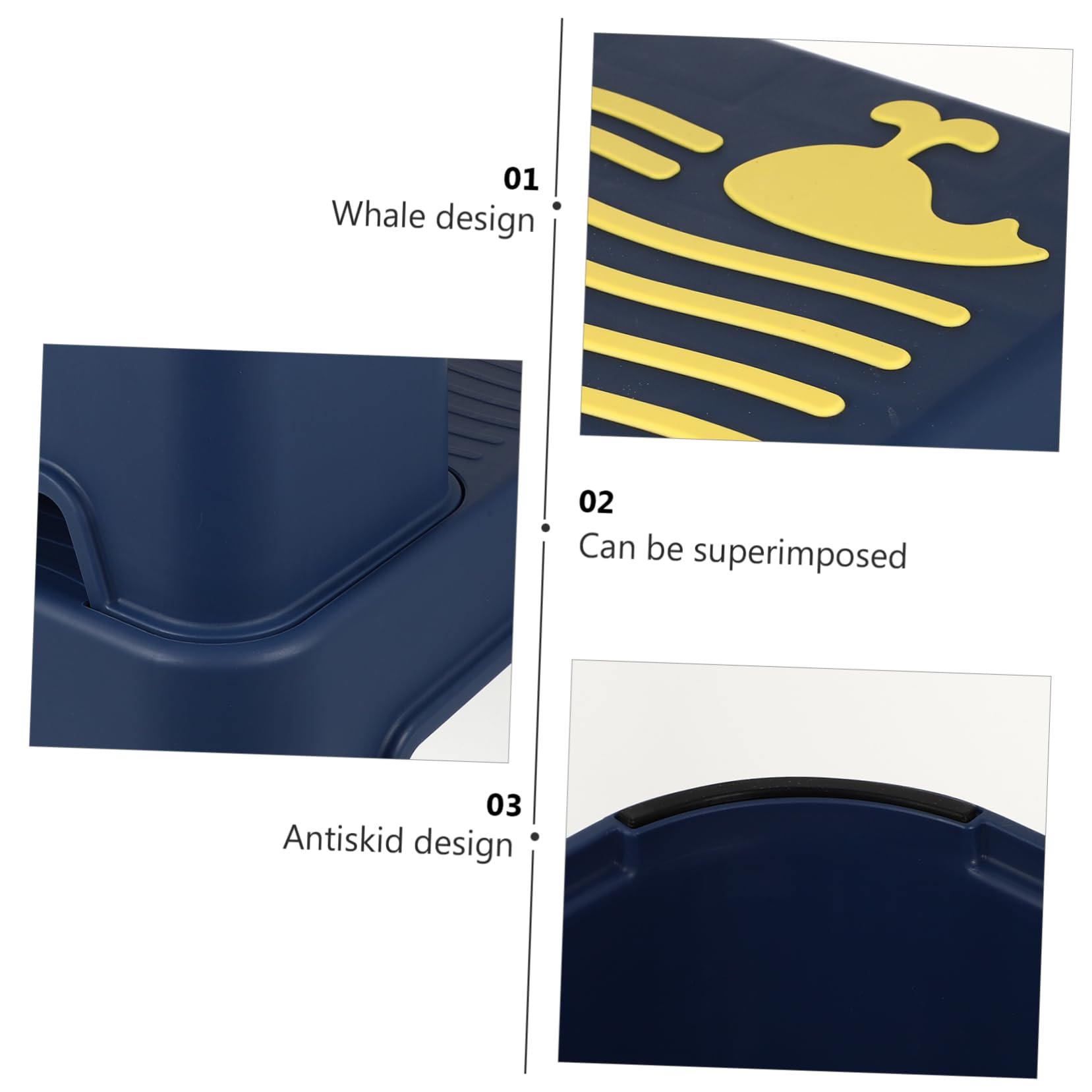 Toyvian Taburete De Escalón Infantil De Taburete para Lavabo De Plástico Laven Las Manos Aseen El Baño
