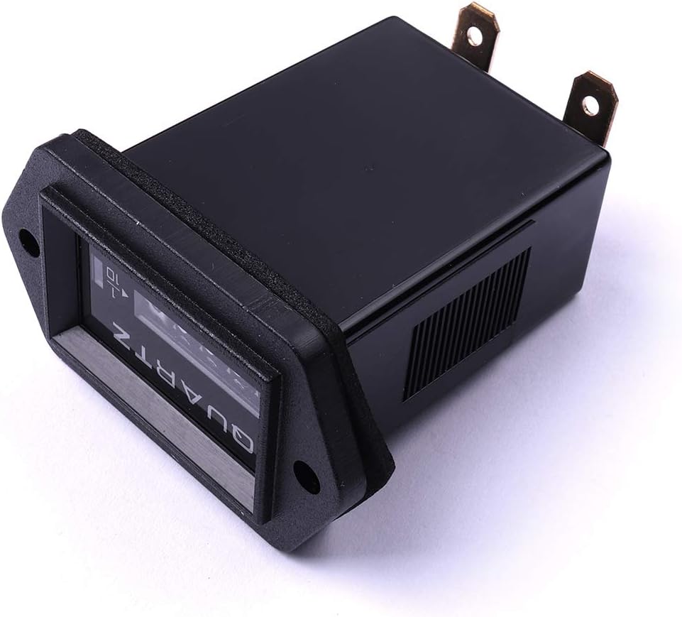ATOPLEE Mechanical Hour Meter 12v to 36v Truck Tractor Diesel Outboard Engine Hour Meter Rectangular