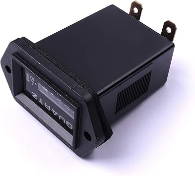 ATOPLEE Mechanical Hour Meter 12v to 36v Truck Tractor Diesel Outboard Engine Hour Meter Rectangular