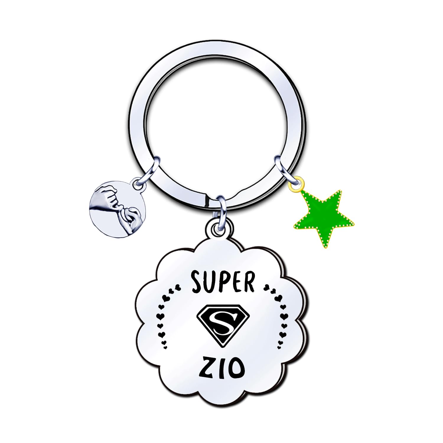 YJYJZX Regalo Zio Portachiavi Regalo per la festa del Papà Regali Per Zio Regalo Zio Compleanno Natale Portachiavi Zio Regali di Natale Per Zio Regalo Originali Per Zio
