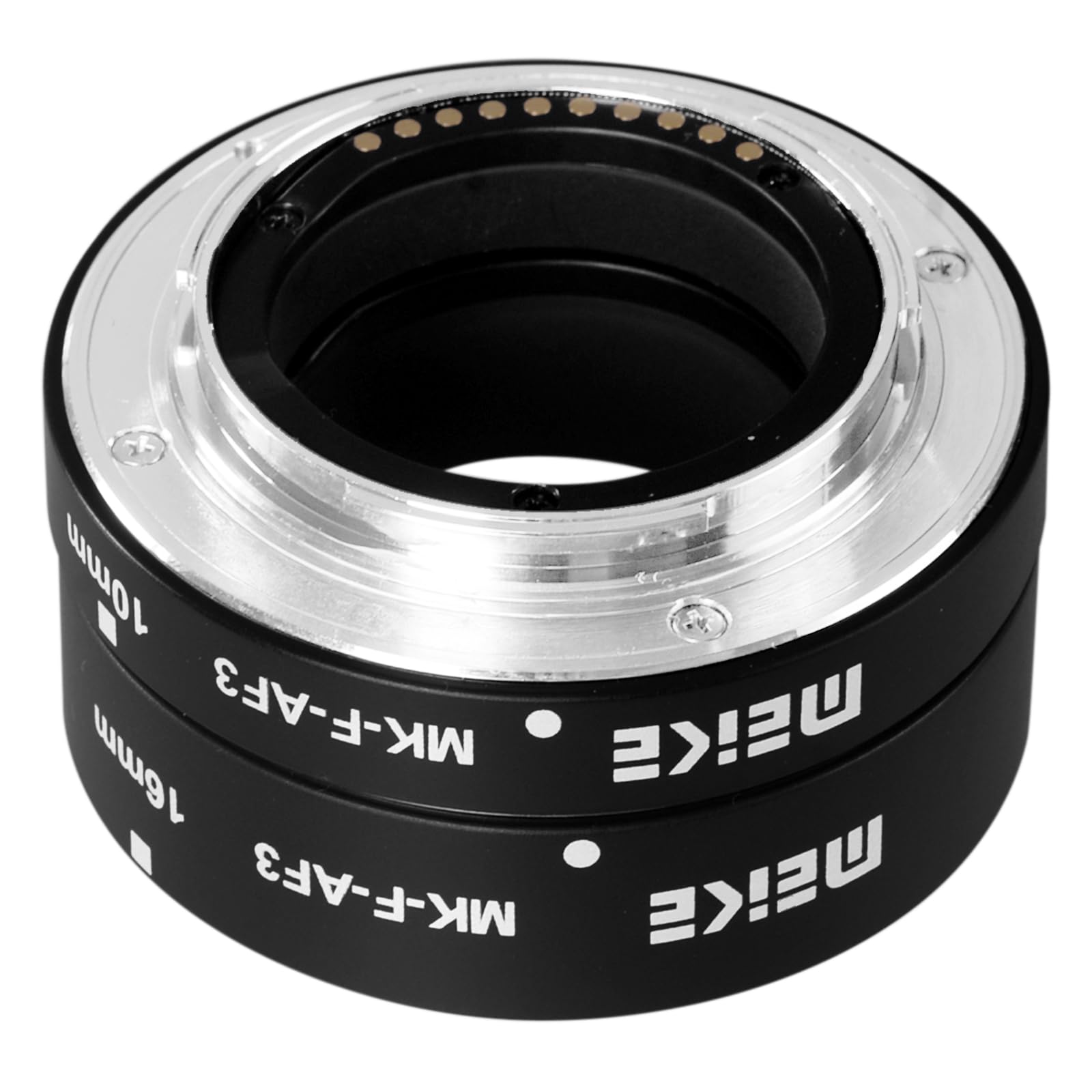 Meike MK-F-AF3 Metall-Autofokus-Verlängerungsrohr für Fujifilm spiegellose Kamera X-T1 X-T2 X-T3 X-T10 X-T20 X-T30 X-Pro1 X-Pro2 X-A1 X-E1 X-E2 X-E3 (10mm+16mm)