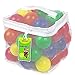 Click N' Play Pack of 50 Phthalate Free BPA Free Crush Proof Plastic Ball, Pit Balls - 6 Bright Colors in Reusable and Durable Storage Mesh Bag with Zipper