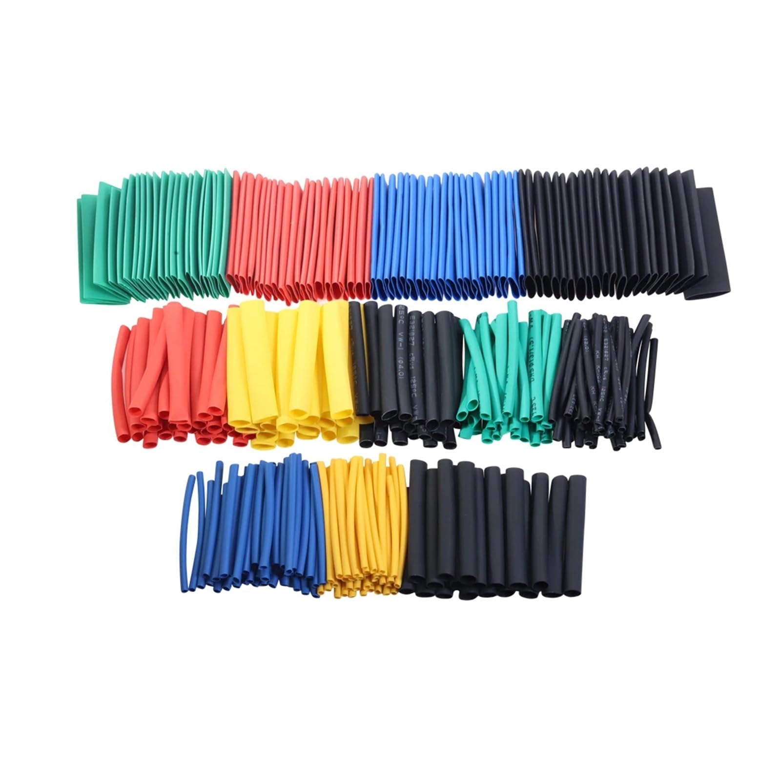 ZDVHOMCB 530pcs Heat Shrink Tubing Insulation Shrinkable Tubes Assortment Electronic Polyolefin Wire Cable Sleeve Kit Heat Shrink Tubes