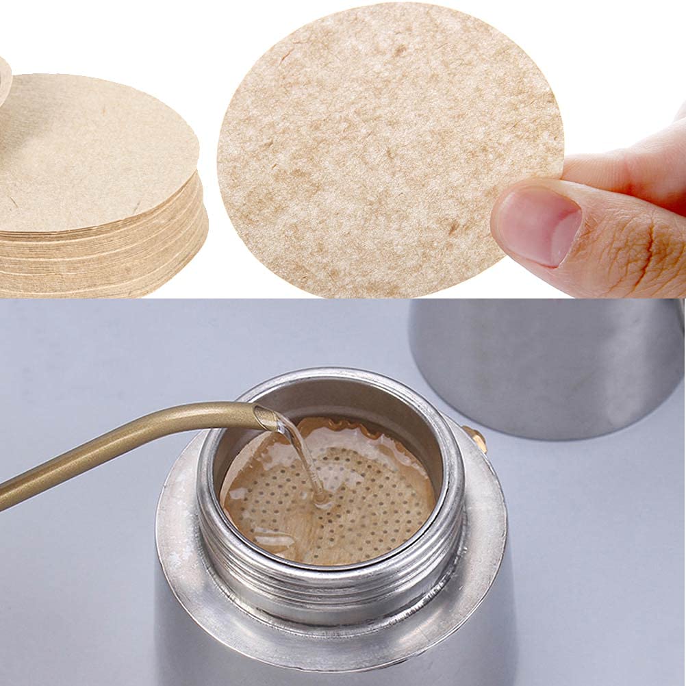 500 PCS Unbleached Coffee Filters Papers Compatible with Aeropress - Image 4