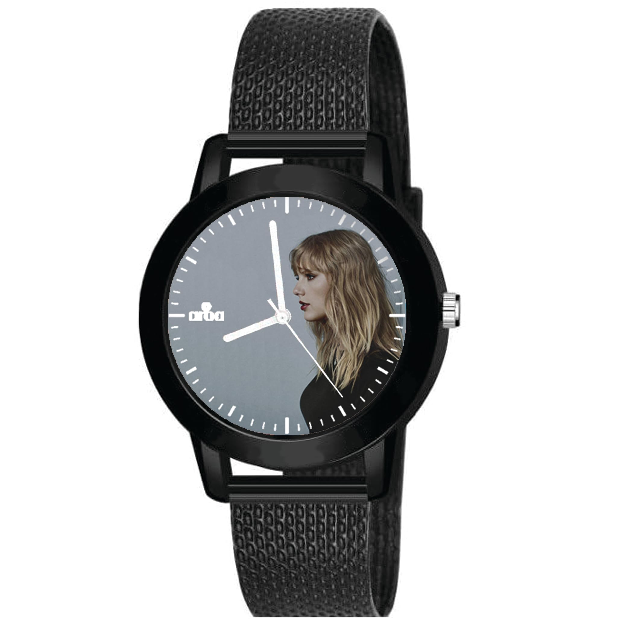 AROA Watch for Ladies Womens with Taylor Swift Reputation Model :998 in Black Metal Type Rubber Analog Watch Grey Dial for Women Stylish Ladies Watch for Girls (B0CHVRVFHD) Amazon Price History, Amazon Price Tracker