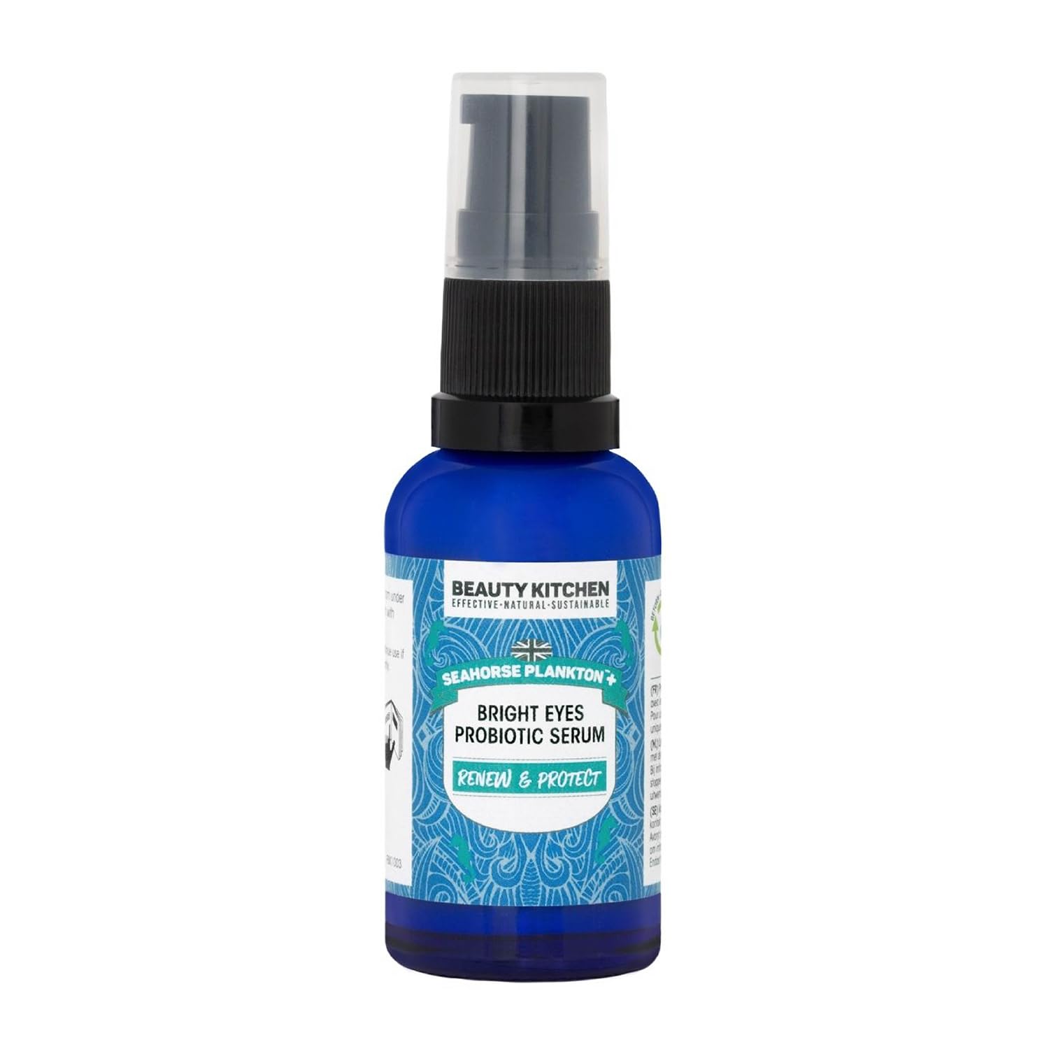 Seahorse Plankton+ Bright Eyes Probiotic Serum | For Sensitive Skin | To Renew & Protect | Plump, Brighten & Soothes Eye Area | Fragrance Free | Vegan | 30Ml