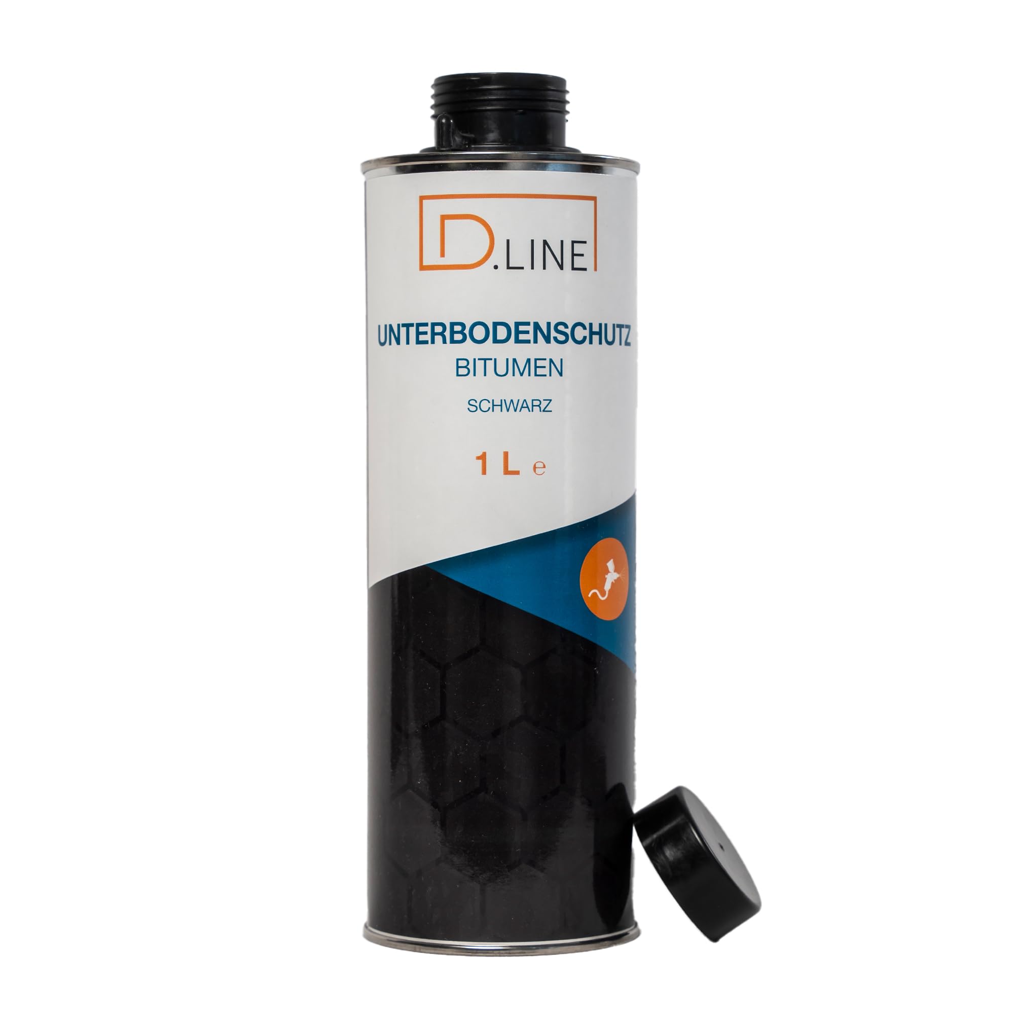 D.LINE Protezione sottoscocca UBS bitume nero 1 litro bomboletta per pistola a spruzzo (6 X 1 litro)