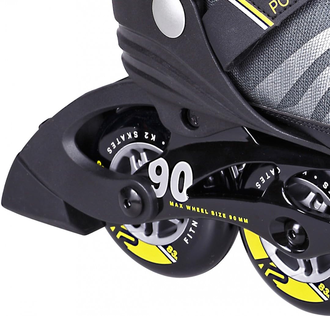 K2 Power 90 II Inline Skate 2022 Inlineskates Rollerskates Inliner schwarz gelb